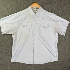 Poncho Shirt Men 2XL Vented Outdoor Western Fishing Camping Short Sleeve